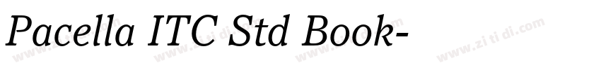 Pacella ITC Std Book字体转换